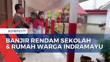 Banjir Landa Kabupaten Indramayu, Rumah dan Sekolah Terendam