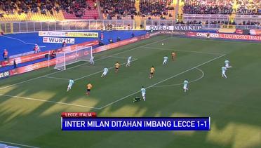 Melawat ke Lecce, Inter Cuma Petik Hasil Seri