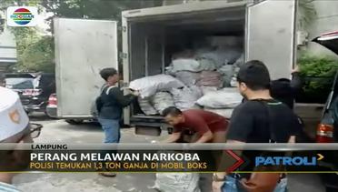 Polisi Temukan 1,3 ton Ganja di Mobil Boks - Patroli Siang