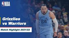 Match Highlight | Memphis Grizzlies vs Golden State Warriors | NBA Regular Season 2021/22