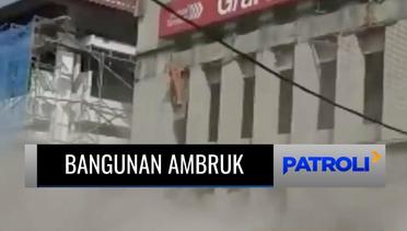Detik-Detik Ambruknya Atap Sebuah Kantor di Yogyakarta Terekam Kamera Ponsel