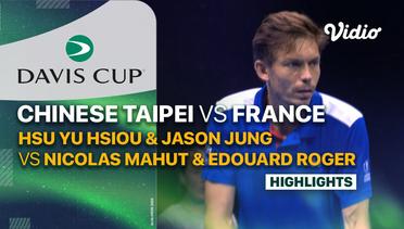 Chinese Taipei (Hsu Yu Hsiou & Jason Jung) vs France (Nicolas Mahut & Edouard Roger-Vasselin) - Highlights | Qualifiers Davis Cup 2024