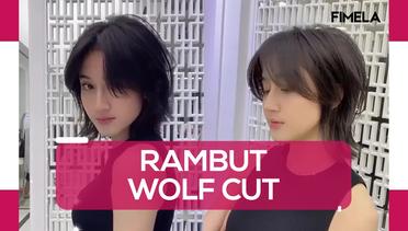 Keisya Levronka dengan potongan rambut barunya Wolf Cut