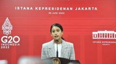 Keterangan Pers Juru Bicara Pemerintah untuk Presidensi G20 Indonesia, Kantor Presiden, 30 Juni 2022