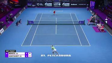 Match Highlights | Anett Konatveit vs Belinda Bencic | WTA St. Petersburg Ladies Trophy 2022