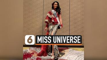 Penampilan Ayu Maulida Kenakan Kebaya di Acara Miss Universe 2020