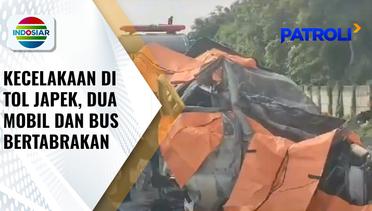 Kecelakaan di Km 58 Tol Japek, Dua Mobil dan Bus Bertabrakan di Jalur Contra Flow | Patroli