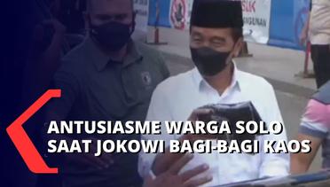 Beginilah Antusiasme Warga Solo Saat Jokowi Bagi-Bagi Kaos: Senang Bisa Bertemu Pak Jokowi!