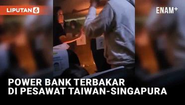 Power Bank Terbakar di Pesawat Scoot Rute Taiwan-Singapura