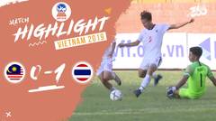 Full Highlight - Malaysia 0 VS 1 Thailand | Piala AFF U-18 2019
