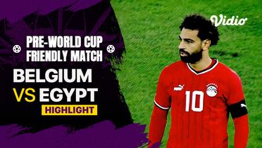 Highlights - Belgium vs Egypt | Pre World Cup Friendly Match 2022