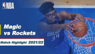 Match Highlight | Orlando Magic vs Houston Rockets | NBA Regular Season 2021/22