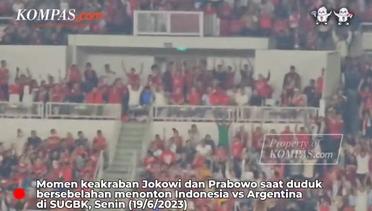 Momen Prabowo Duduk Samping Jokowi Hingga Bikin Koreo "Ombak" di SUGBK