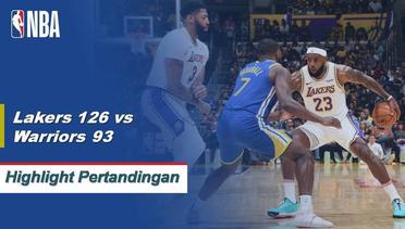 NBA | Cuplikan Pertandingan: Lakers 126 vs Warriors 93 | 2019 NBA Preseason