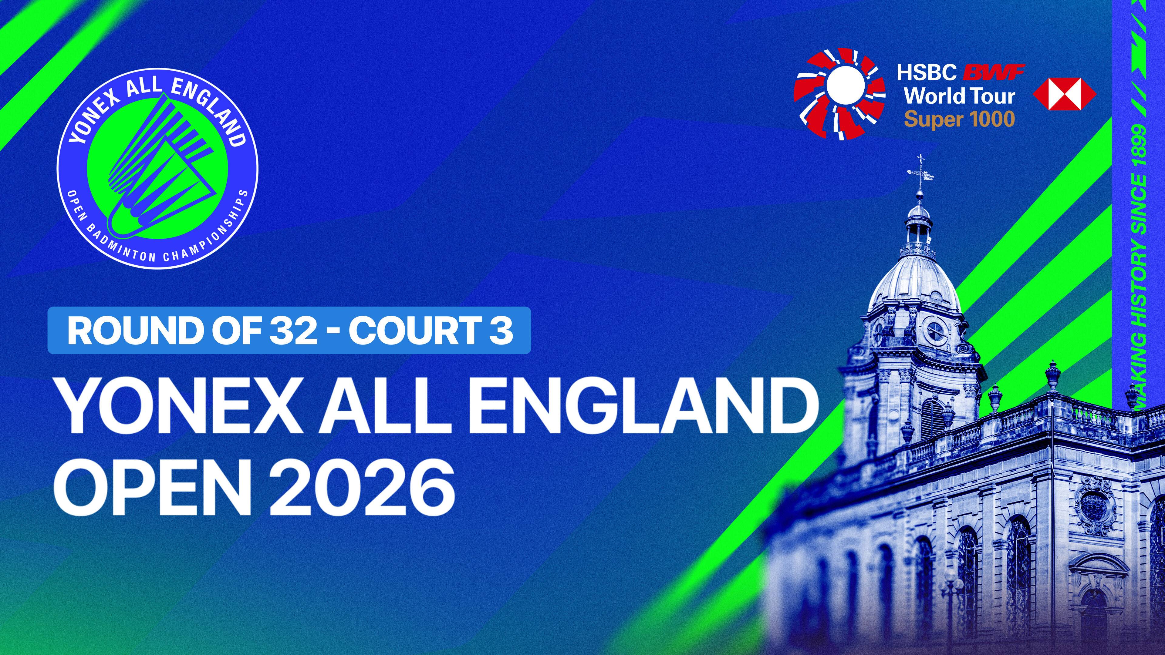 Gao Jia Xuan/Wu Meng Ying (CHN) vs Jafar Hidayatullah/Felisha A. N. Pasaribu (INA) - Mixed Doubles Round of 32 | YONEX All England Open Badminton Championships 2026