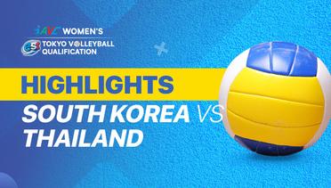 Match Highlight | Korea Selatan 3 vs 0 Thailand | AVC Women's 2020 Volleyball Qualification