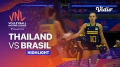 Match Highlights | Thailand vs Brasil | Women’s Volleyball Nations League 2023