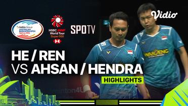 He Ji Ting/Ren Xiang Yu (CHN) vs Mohammad Ahsan/Hendra Setiawan (INA) - Highlights | Sathio Group Australian Open 2024 - Men's Doubles