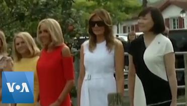 Melania Trump and G7 First Ladies Visit France's Red Pepper Capital