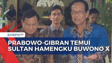 Temui Sultan Hamengku Buwono X, Prabowo: Sowan Sekaligus Izin Masuk Wilayah