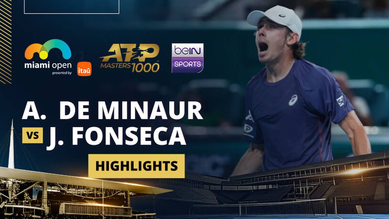 A. de Minaur vs J. Fonseca - Highlights | Miami Open presented by Itau 2025