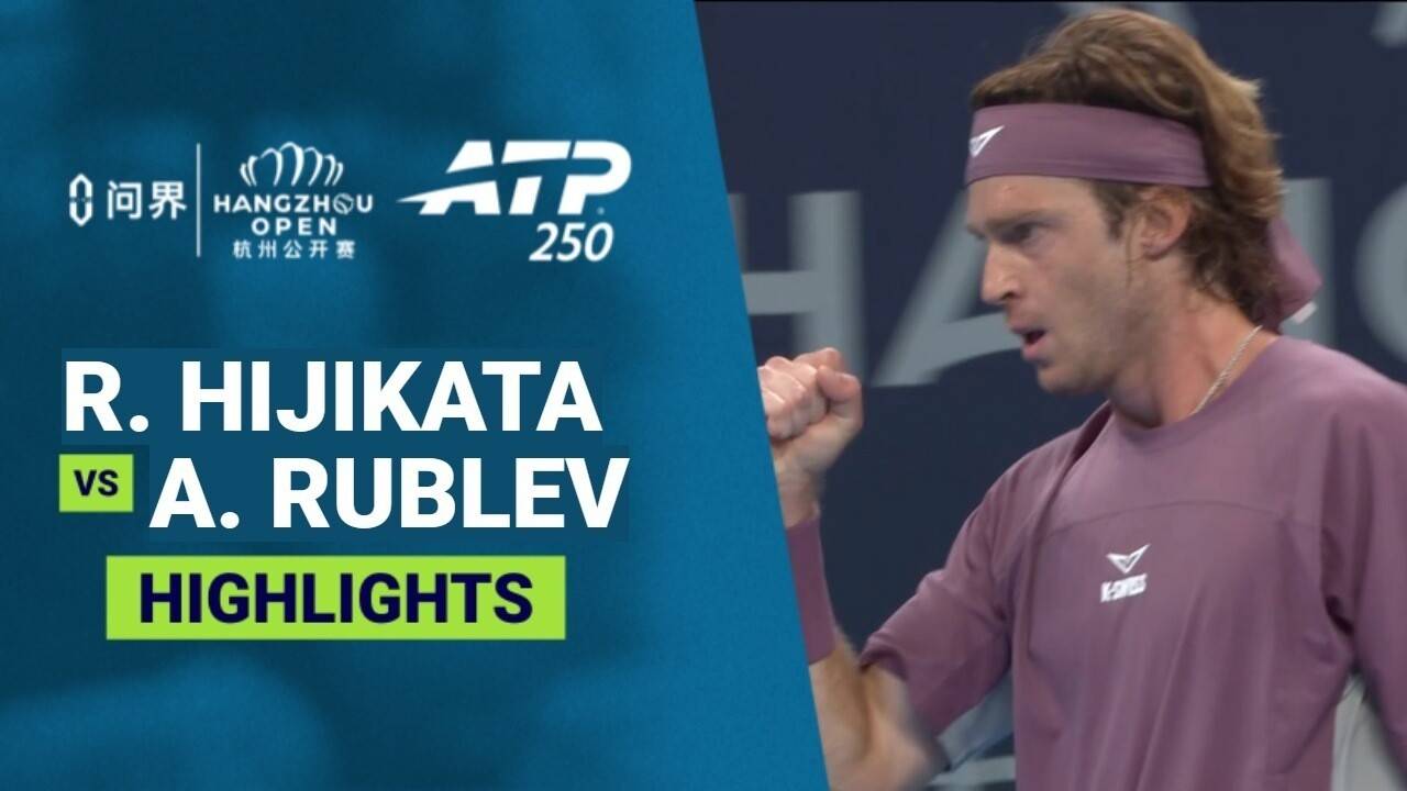 Rinky Hijikata vs Andrey Rublev - Round 2 | ATP 250: AITO Hangzhou Open 2026