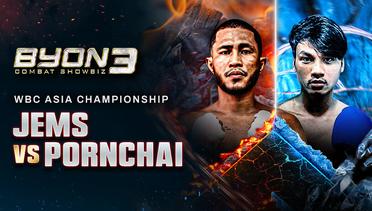 Jems Aiba Mokoginta vs Pornchai Srithong - Full Match | WBC Asia Championship | Byon Combat Showbiz Vol.3