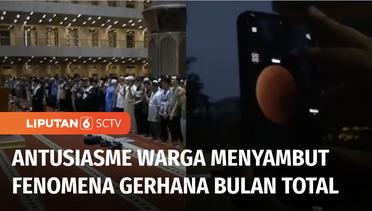 Gerhana Bulan Total Disambut Antusias, Warga Gelar Salat Khusuf di Masjid Istiqlal | Liputan 6