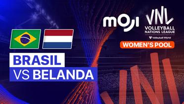 Brasil vs Belanda - Full Match | Women's Volleyball Nations League 2024