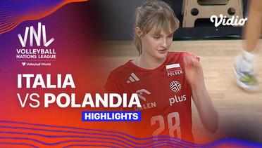 Italia vs Polandia - Highlights | Women's Volleyball Nations League 2024