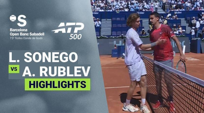 Lorenzo Sonego vs Andrey Rublev - Round of 16 | ATP 500: Barcelona Open Banc Sabadell 2026