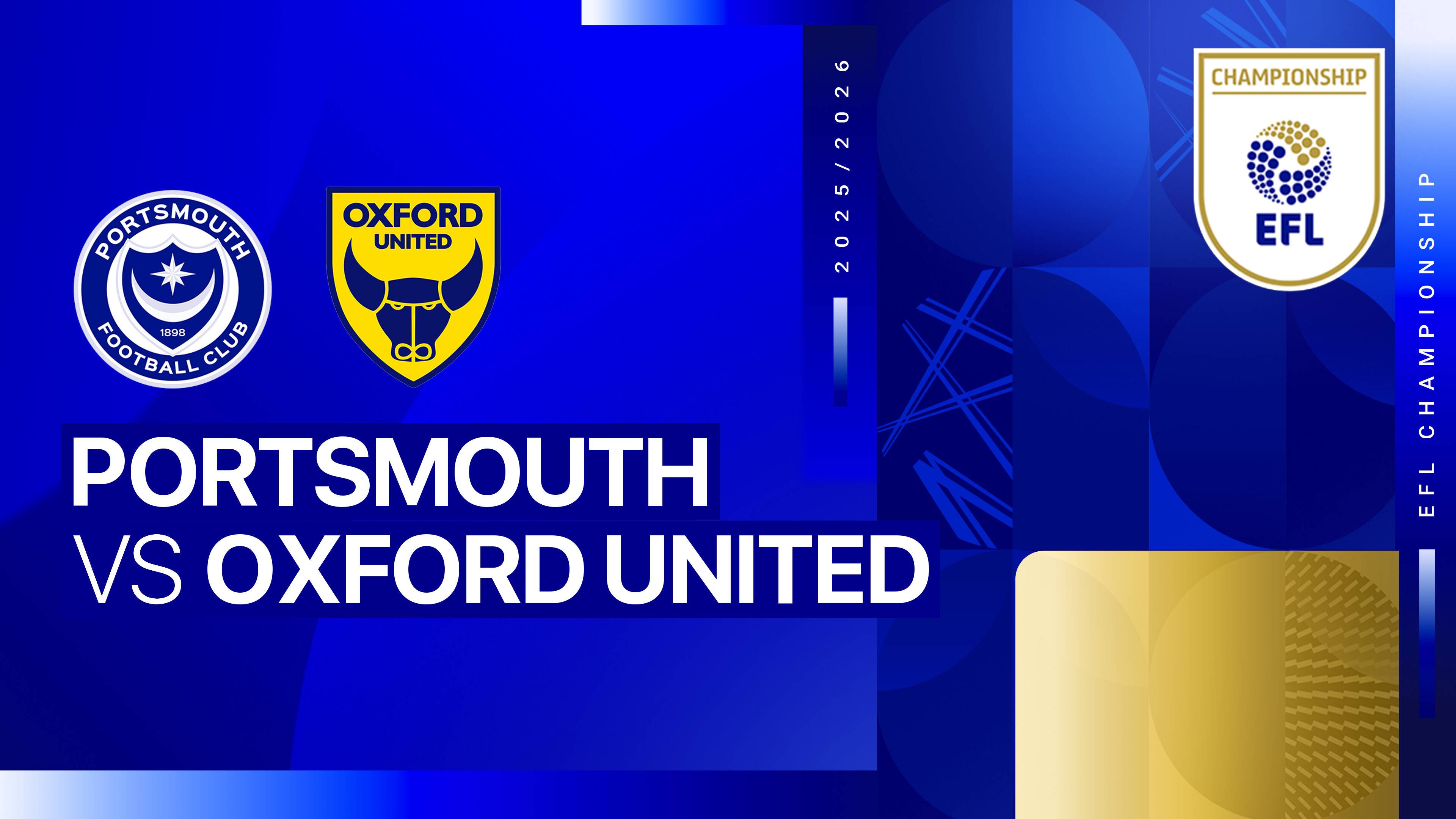 Portsmouth FC vs Oxford United FC
