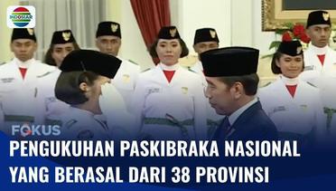 Presiden Jokowi Mengukuhkan 76 Anggota Paskibraka Nasional yang Akan Bertugas di Istana | Fokus