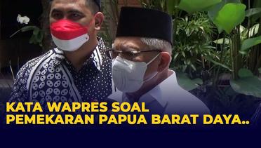 Kata Wapres Maruf Amin soal Pemekaran Papua Barat Daya