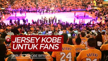 Jersey Kobe Bryant untuk Fans Saat Lakers VS Trail Blazers