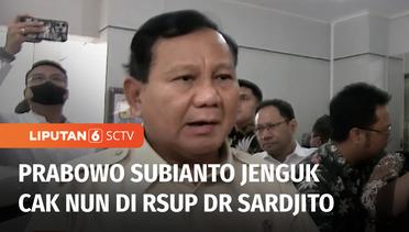 Menhan Prabowo Subianto Jenguk Cak Nun USai Bertemu PP Muhammadiyah di Bantul | Liputan 6