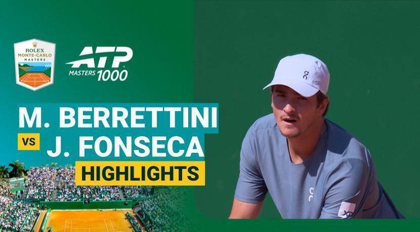 Matteo Berrettini vs Joao Fonseca - Round of 16 (Court des Princes) | ATP 1000: Rolex Monte-Carlo Masters 2026