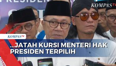 Soal Jatah Kursi Menteri, Ketum PAN Zulhas Sebut Itu Hak Presiden Terpilih Prabowo