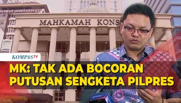 MK Pastikan Putusan Sengketa Pilpres 2024 Tak Akan Bocor