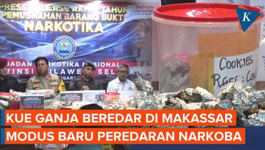 Kue Ganja Masuk dari Medan ke Makassar, Diduga Akan Diedarkan ke Anak-anak