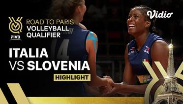 Match Highlights | Italia vs Slovenia | Women's FIVB Road to Paris Volleyball Qualifier 2023