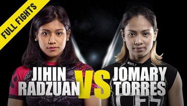 Jihin Radzuan vs. Jomary Torres | ONE Full Fight | Strong Submission | July 2019