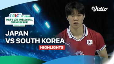 Semifinal: Japan vs South Korea - Highlights | 22nd Asian Men's U-20 Volleyball Championship