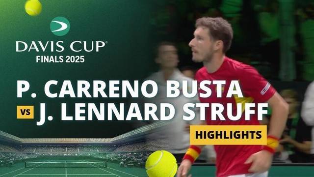 Semifinal: Pablo Carreno Busta (SPA) vs Jan-Lennard Struff (GER) - Highlight | Davis Cup Final 8 2025
