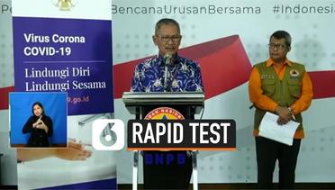 Ini Penjelasan Jubir Achmad Yurianto Mengenai Rapid Test Corona