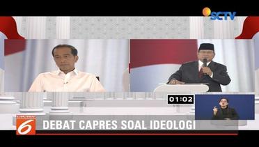 Debat Ideologi: Prabowo Merasa Difitnah Ubah Pancasila, Jokowi Juga Dituduh PKI - Liputan 6 Pagi