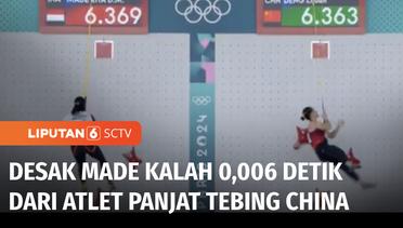 Atlet Panjat Tebing Rajiah Sallsabillah Gagal Tambah Medali Perunggu | Liputan 6