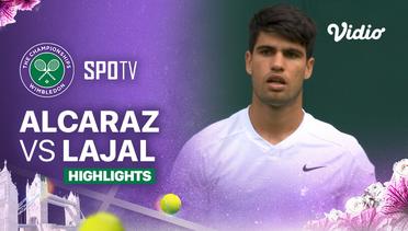 C. Alcaraz (ESP) vs M. Lajal (EST) - Highlights | Wimbledon 2024 - Gentlemen's Singles