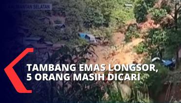 Akses Jalan Sulit, 5 Korban Longsor Tambang Emas di Kotabaru Masih Belum Ditemukan