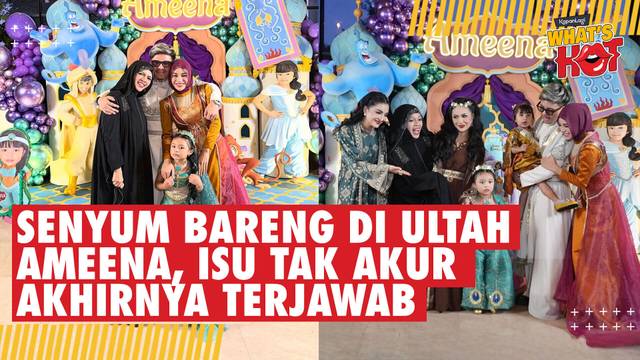 Geni Faruk Unggah Foto Bareng Aurel di Ultah Ameena, Isu Tak Akur Terjawab?
